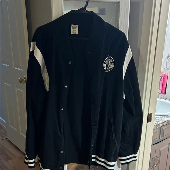 cant stop the crooks Other - Black and White Varsity Jacket